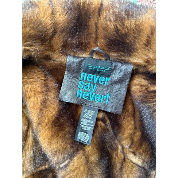 Fur Lined Colorful Coat - Picture 10 of 10